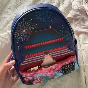 Mulan Loungefly backpack and wallet set